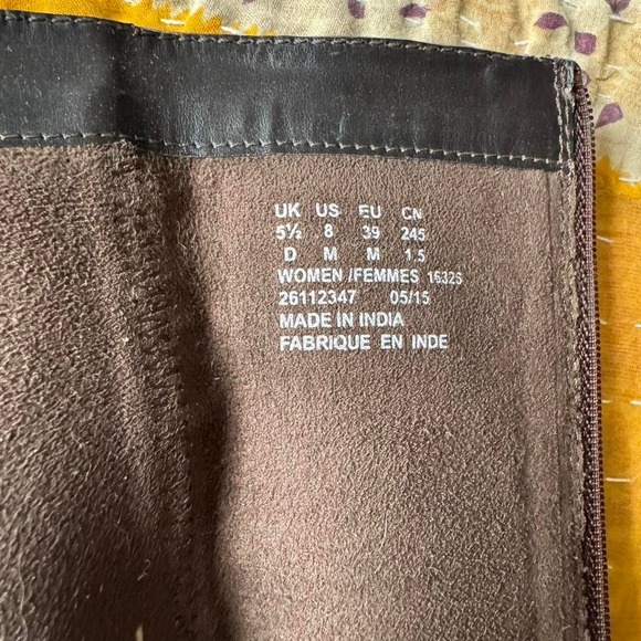 Brown knee-high boot size 8 harness moto boho campus chocolate - Picture 5 of 8